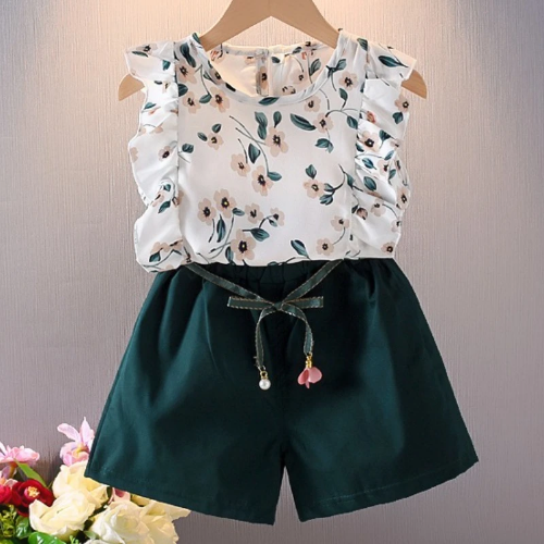 صورة الفتيات الملابس مجموعة جديد جديد الصيف موضة أكمام تي شيرت + السراويل 2 قطعة لفتاة الأطفال الاطفال الملابس مجموعة دعوى ل 1-6 سنوات